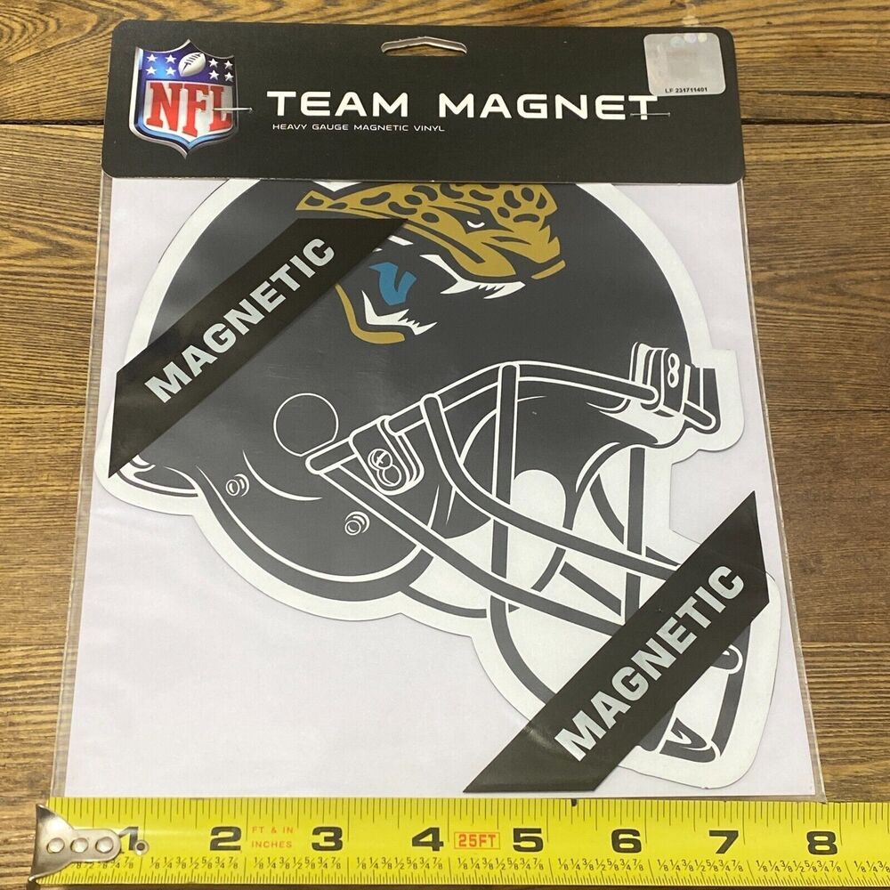 8 Inch Jacksonville Jaguars NFL Helmet Magnet Logo Fremont Die Car Truck Auto